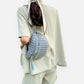 Sac banane en simili cuir à bandoulière avec chaîne doré