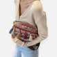 Sac banane tissu à pompon