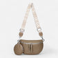 Sac banane en simili cuir à bandoulière avec porte-monnaie