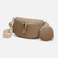 Sac banane en simili cuir à bandoulière avec porte-monnaie